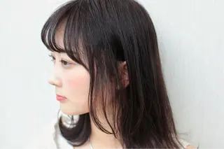ミディアム カラー 完全美髪特化 髪質改善/島　悠輔のヘアスタイル