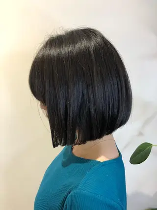 ショート レイヤー/韓国/ボブ 縮毛矯正/畠中ケントのヘアスタイル