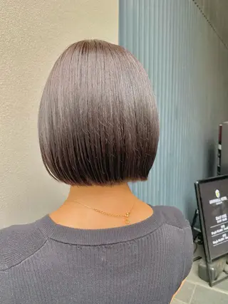 ショート カラー ボブ/縮毛矯正/ レイヤー/塚田のヘアスタイル
