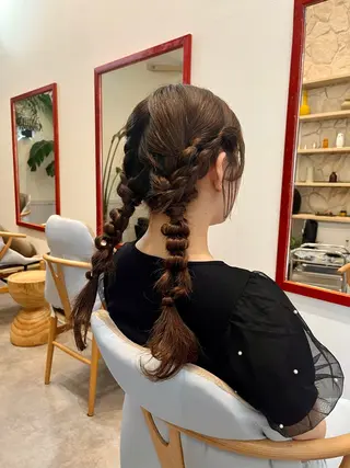 ロング ヘアアレンジ 金沢市/美容師/ 岡島由希美のマツエク・マツパデザイン