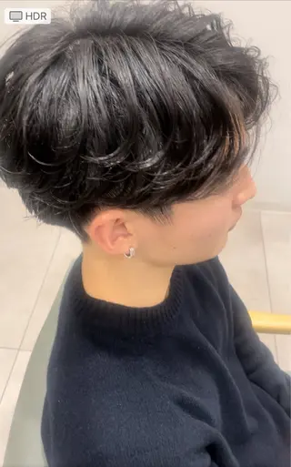 ショート パーマ PANOL 秀島のヘアスタイル