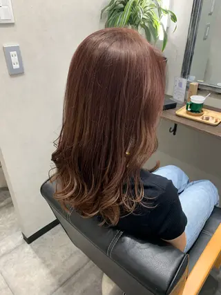 セミロング カラー 松木 護裕のヘアスタイル