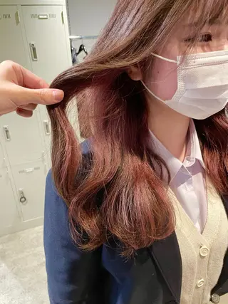 ミディアム カラー *モデル募集🤍横浜 透明感カラー🫧のヘアスタイル