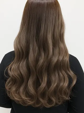 ロング カラー 髪質改善＆白髪ぼかし カラー♡店長みやけ♡のヘアスタイル