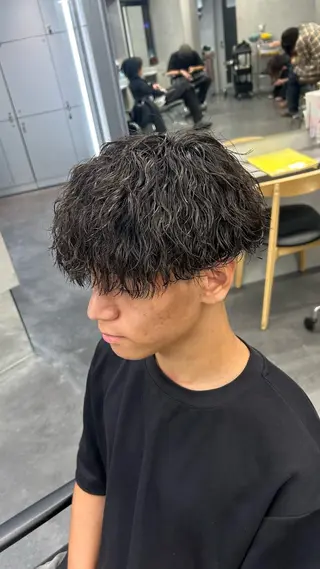 パーマ メンズ 藤平海音/fifth PARKのヘアスタイル