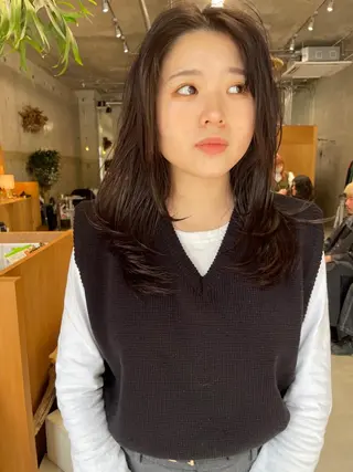 セミロング wewe: momoeのヘアスタイル