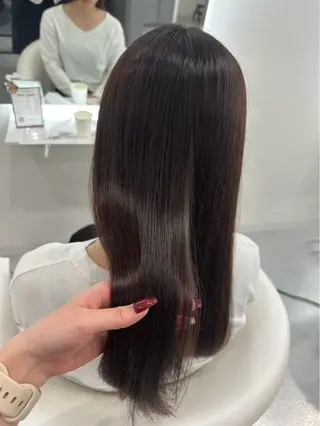 セミロング カラー みな /天王寺/艶カラーのヘアスタイル