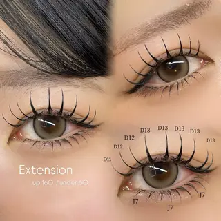 マツエク・マツパ Mell Yuuna ♡パリエク /束感のマツエク・マツパデザイン