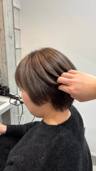ショート カラー 暖色カラー🍓 sachi🤍のヘアスタイル