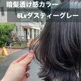ミディアム カラー ブリーチなし✨艶髪 カラー𓃲YAGIのヘアスタイル