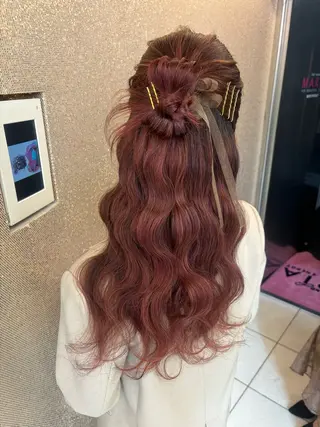 ロング カラー ヘアアレンジ hair make MARIA所属・hari make maria／NANAのヘアスタイル