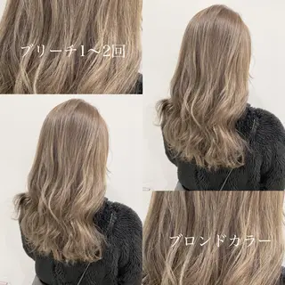 セミロング カラー ヘアアレンジ 🥞ベージュ系カラー 【すずきりほ】🥞のヘアスタイル