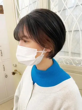 ショート カラー newline銀座所属・👑銀座ショート/ 絶壁補正/金子涼👑のヘアスタイル