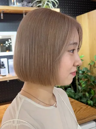 ショート カラー 韓国/ハイトーン/ ボブ🎀MIKU🎀のヘアスタイル