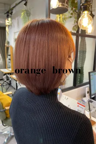 ショート カラー charm《銀座》 ヘアセット/縮毛矯正のヘアスタイル