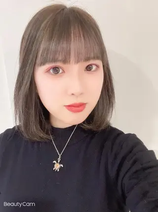 セミロング カラー 髪質改善クロスパーマ モリオカ モエ💫のその他イメージ