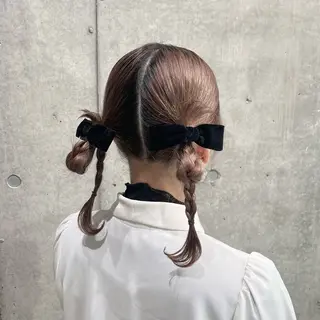 ヘアアレンジ 透明感♡暗髪カラー/ Kazuha🎀のヘアスタイル