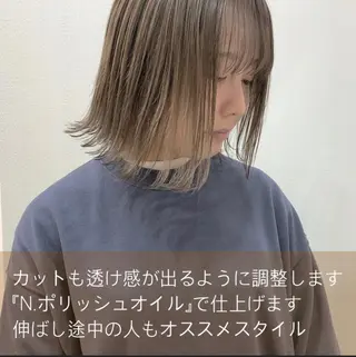 ショート カラー 横浜ブリーチムラ直し ハイトーン/ブリーチのヘアスタイル