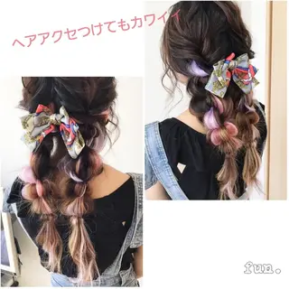 ロング ヘアアレンジ fun./ヘアセット /エクステ/着付のその他イメージ