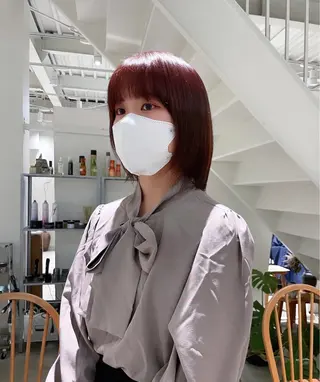 ショート カラー 林 千聖のヘアスタイル