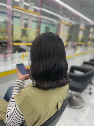 セミロング カラー ヘアアレンジ 【透明感×レイヤー】 🍃RIKU🍃のヘアスタイル