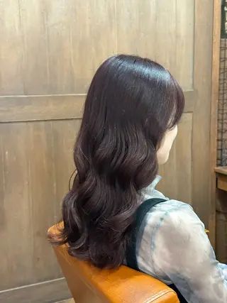 セミロング カラー ✂︎cadre✂︎ 🪶かまだれいし🪶のヘアスタイル