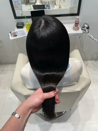 ロング カラー k-twoたき✨艶感 カラー/美髪矯正のヘアスタイル