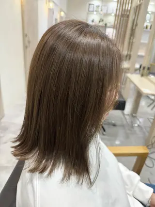 セミロング 永田 まどかのヘアスタイル