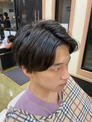 ミディアム dunhill 斉藤 大樹/メンズカットのヘアスタイル