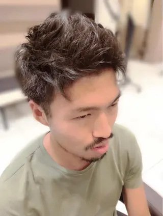 ショート メンズ 髪質改善縮毛矯正 💎TOMOのヘアスタイル