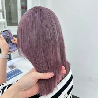 ロング カラー ダブルカラー 韓国レイヤーKYONのヘアスタイル