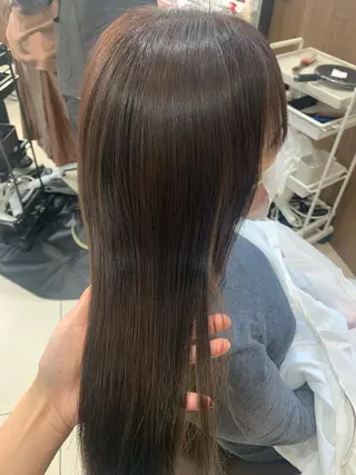 セミロング 美髪×縮毛矯正 水上真由美😘のヘアスタイル