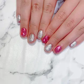 ロング カラー ネイル Q Free nailsのネイルデザイン