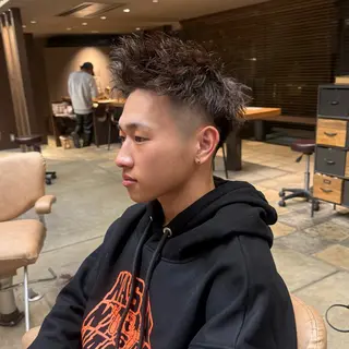 パーマ メンズ 畑中 希望のヘアスタイル