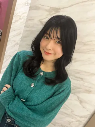 セミロング 平川 友理/韓国ヘア💘のヘアスタイル