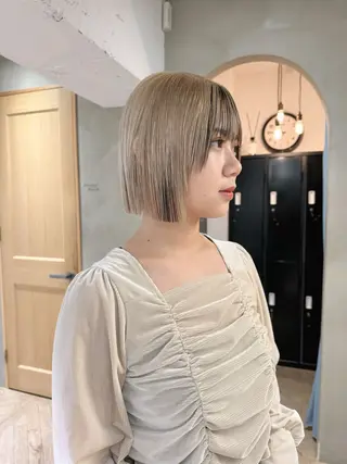 ミディアム カラー ボブ/レイヤー 🌟梅田盛一🌟のヘアスタイル