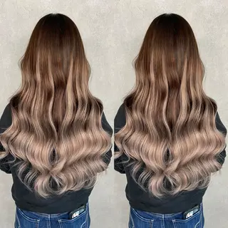 ミディアム 💎馴染むエクステ ×カラーTOMO💎のヘアスタイル