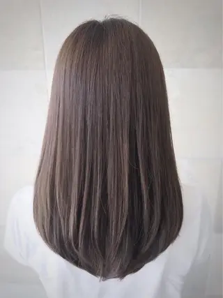 ミディアム カラー パーマ カット／メンズカット 藤田麻衣のヘアスタイル