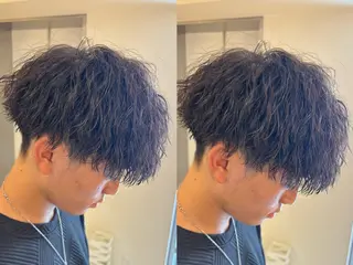 ショート パーマ メンズ パーマ職人DAIKI ツイスパ/波巻きのヘアスタイル