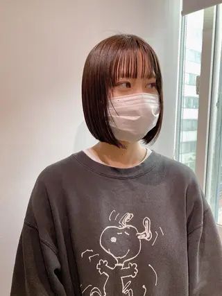 ショート カラー ノグチ ユウキ/ボブのヘアスタイル