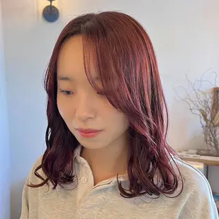 ミディアム カラー 伊藤ゆかり/髪質改善 /透明感カラーのヘアスタイル