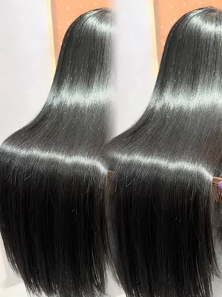 ロング カラー パーマ ヘアアレンジ salowin新宿East3階所属・艶美髪/髪質改善 /縮毛矯正/木元渓太のヘアスタイル