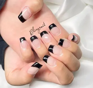 ネイル 23時まで❤︎韓国、 ワンホンネイルのネイルデザイン