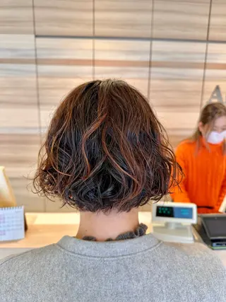 ショート パーマ 🍊レディース募集中 土本　遥菜🍊のヘアスタイル