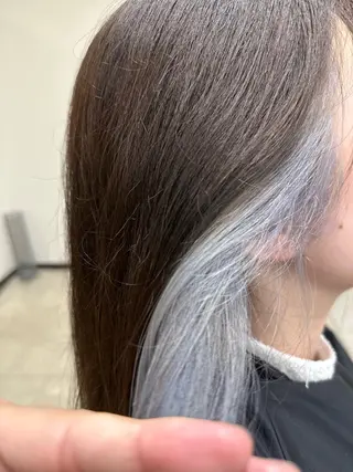 ミディアム カラー 長谷川 誠志のヘアスタイル