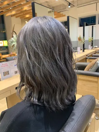 ミディアム カラー 韓国風・ブリーチなし ・あり後藤　一斗店長のヘアスタイル