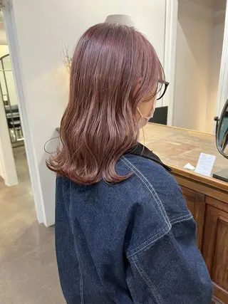 ミディアム カラー 千葉 郁也のヘアスタイル