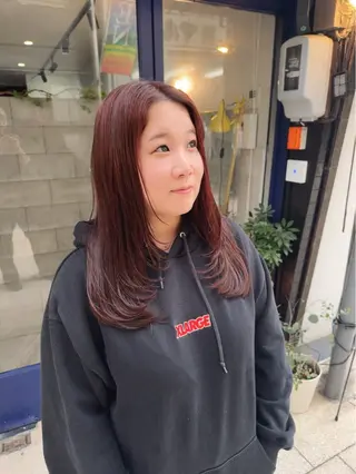 セミロング t.hair所属・田内 一成のヘアスタイル