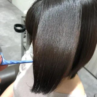 ミディアム ムトウセイマ/艶髪 /艶ケアWブリーチのヘアスタイル
