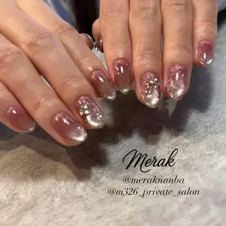 ネイル Kurobuchi パラジェル長さだしのネイルデザイン